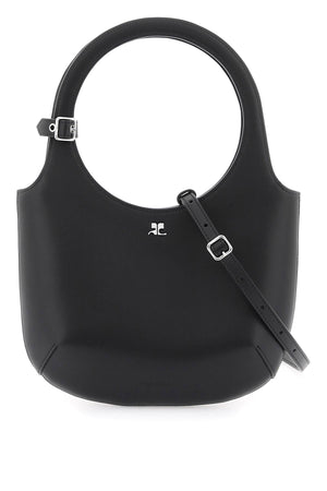 COURREGÈS Sleek Black Leather Handbag for Fashionable Women - SS24 Collection