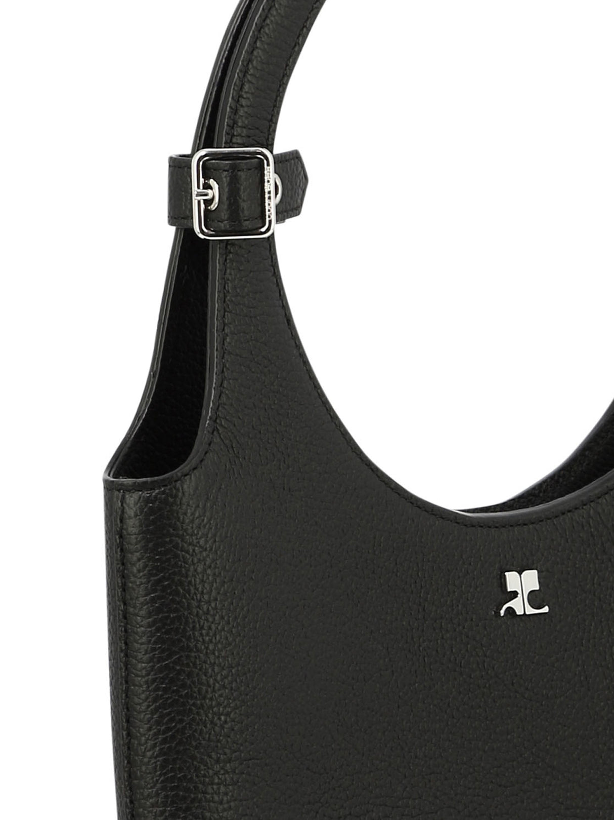 COURREGÈS Black Calfskin Women's Handbag for SS24