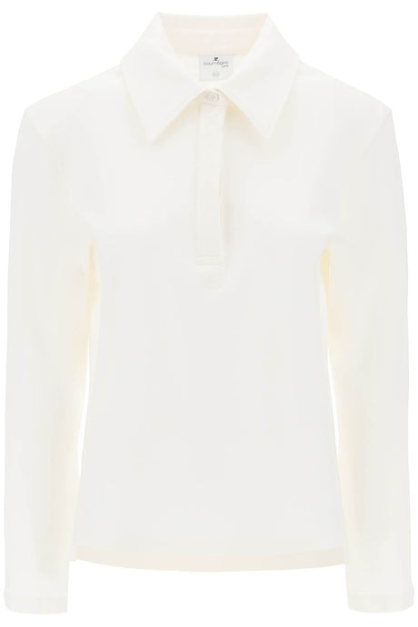 COURREGÈS Stylish 24SS Women's Tunic Top in White