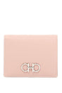 FERRAGAMO Luxury Mini Leather Wallet with Iconic Snap Closure