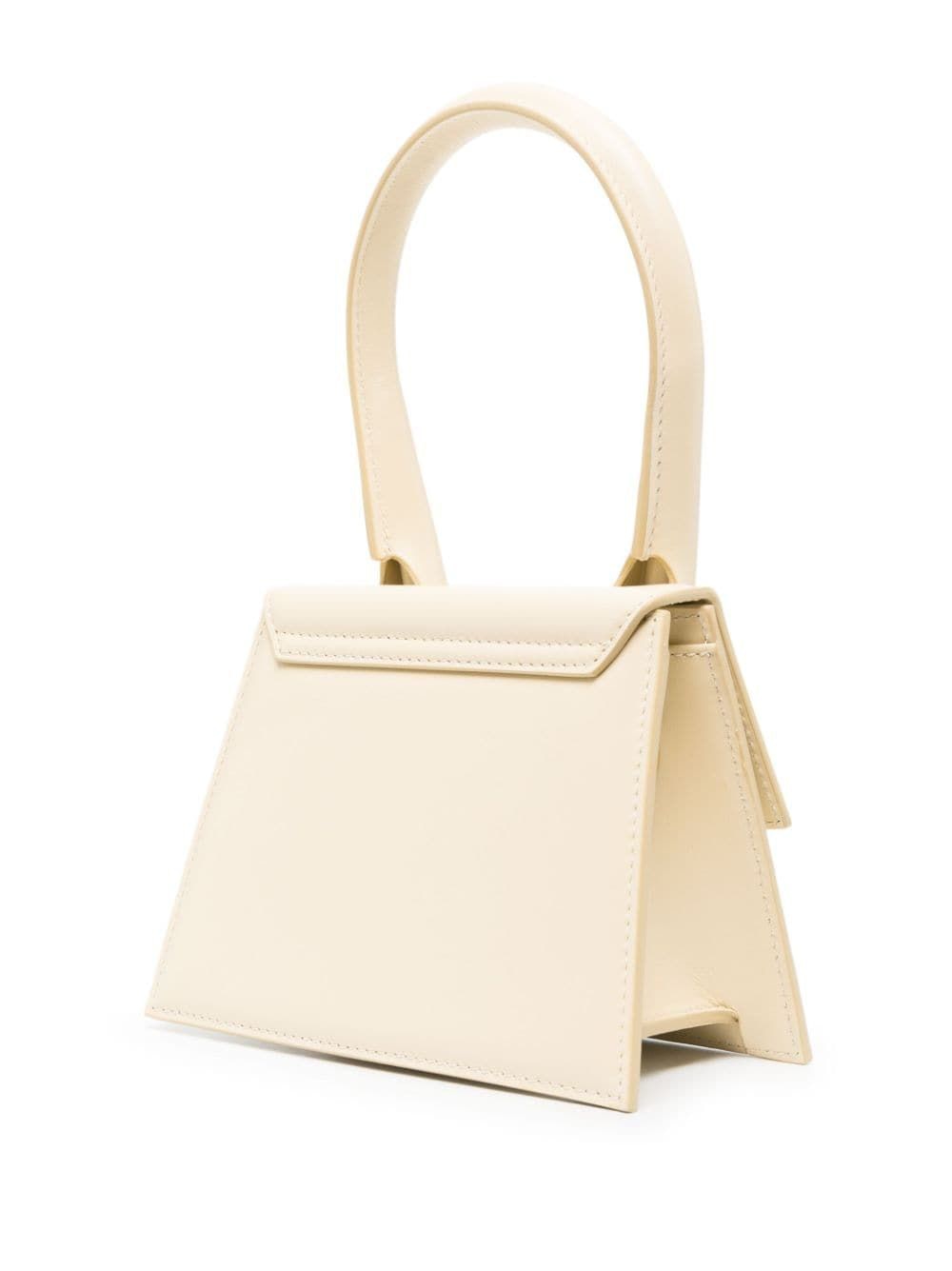 Ivory Leather Top-Handle Handbag for Women - Carry All Your Essentials in Style!