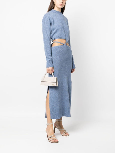 JACQUEMUS Chic Mini Long Handbag in Light Greige