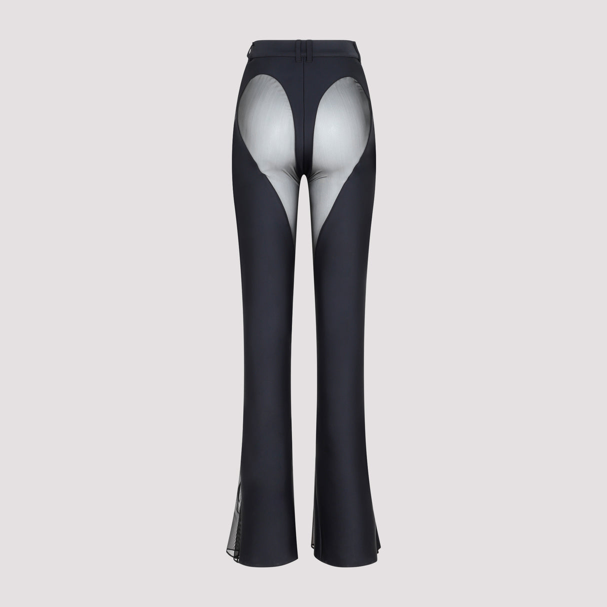 MUGLER Black Flared Leggings for Women - SS23 Collection