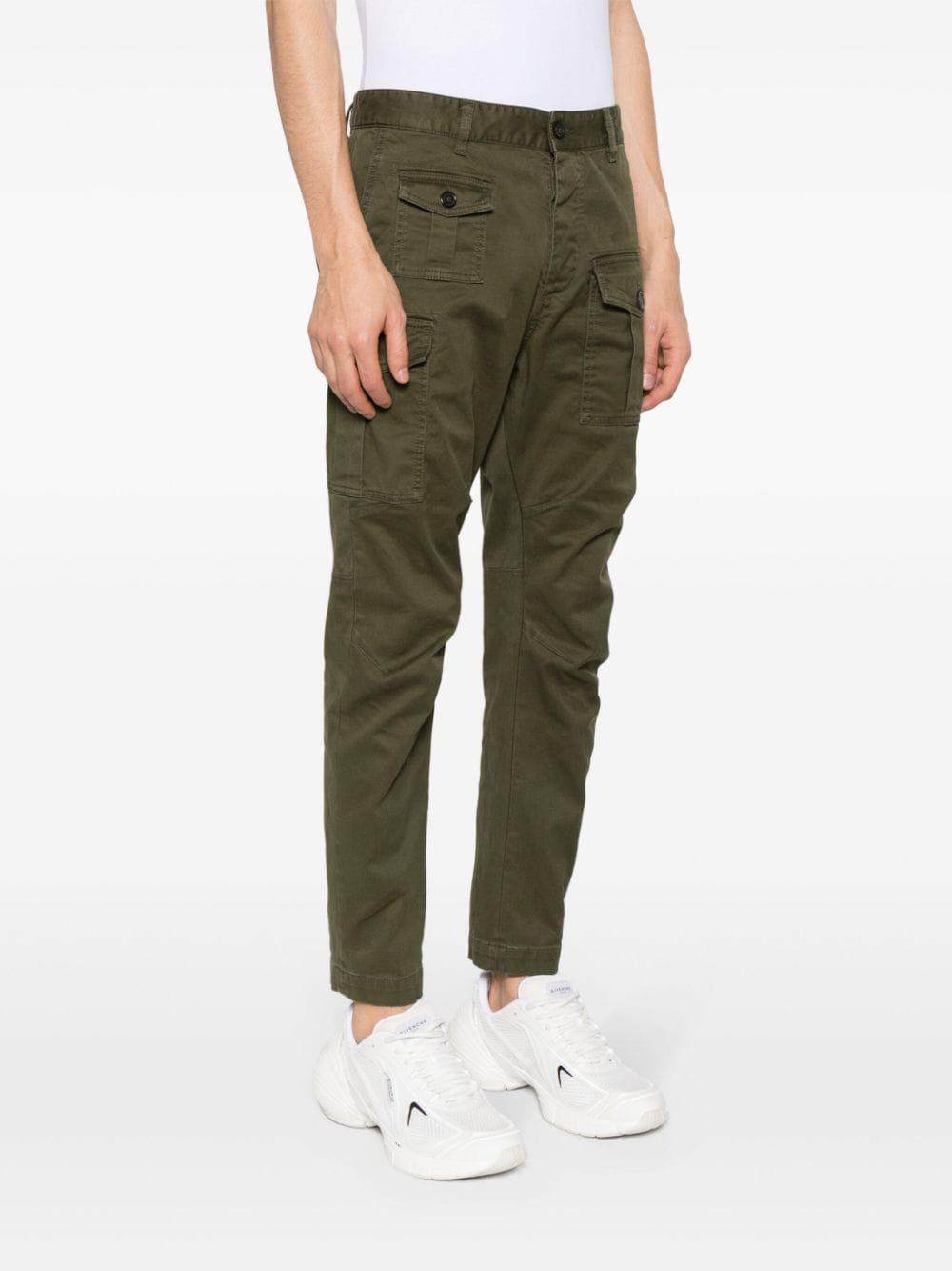 DSQUARED2 Military Green Men's Pants for SS24