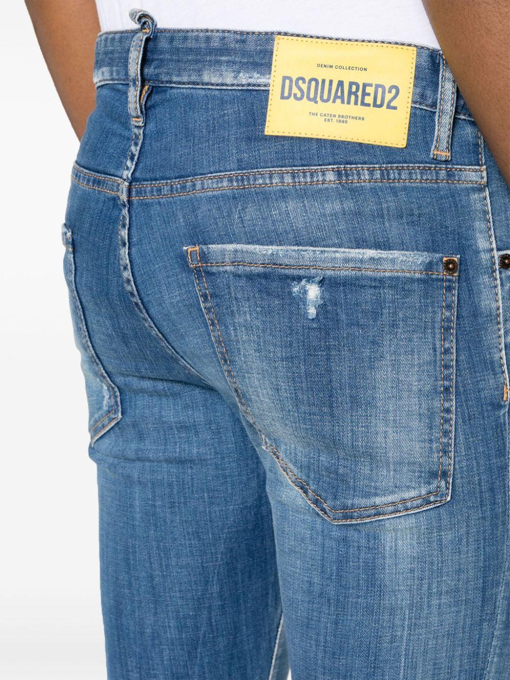 5-Pocket بنطال جينز أزرق داكن فاخر للرجال من DSQUARED2