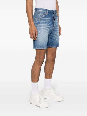 DSQUARED2 Navy Blue Men's Shorts for SS24