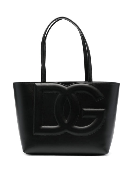 DOLCE & GABBANA Classic Leather Shopping Tote Handbag