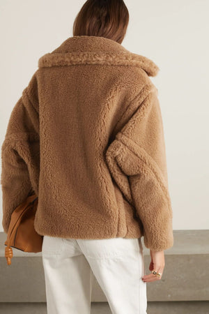 MAX MARA Stylish Camel Hair and Silk-Blend Jacket for Women - FW23 Collection