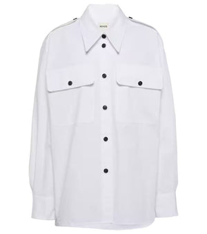 Effortlessly Chic White Cotton Shirt for Women