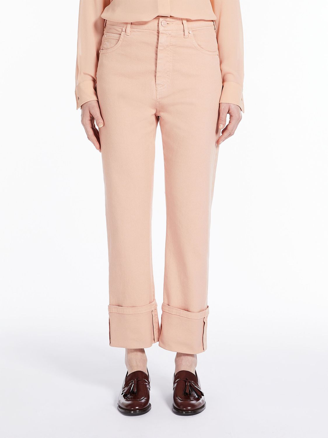 MAX MARA Stylish PINK Wide Trousers for Women - Fall/Winter 2023