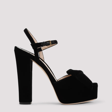 TOM FORD Velvet Platform Sandals