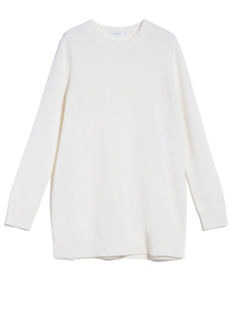 MAX MARA White Cashmere Sweater Tank for Women - Indulge in Luxurious Comfort for FW23