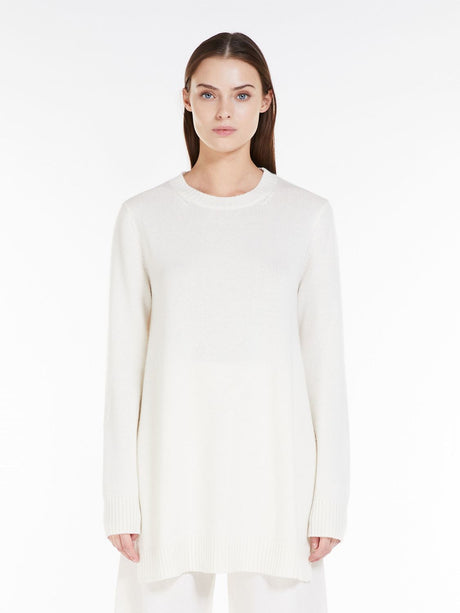 MAX MARA White Cashmere Sweater Tank for Women - Indulge in Luxurious Comfort for FW23