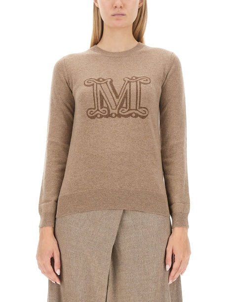 MAX MARA Logo Cashmere T-Shirt - Regular Fit, Size S