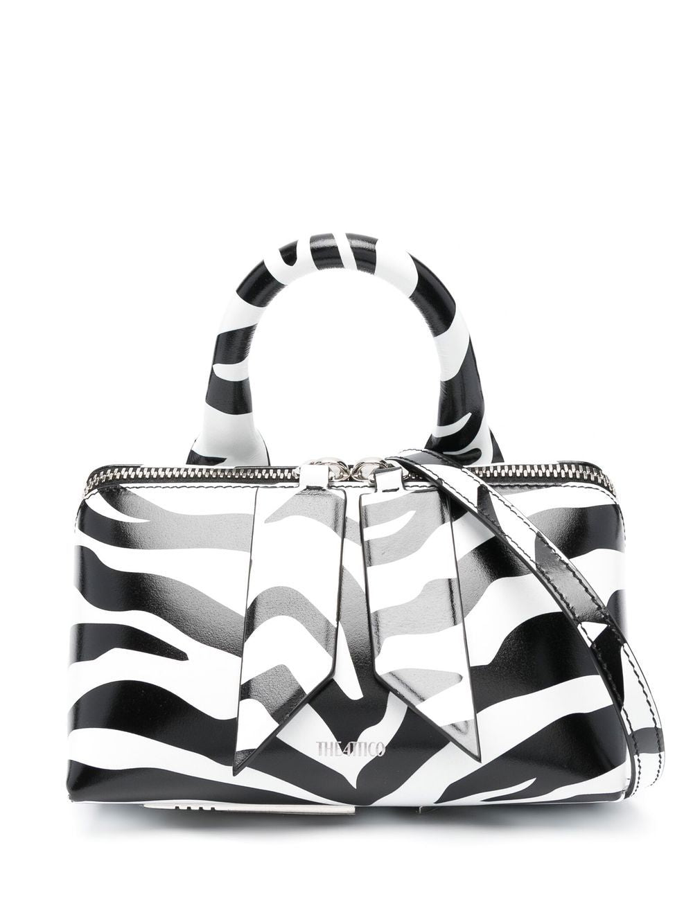 THE ATTICO Zebra Stride Mini Tote