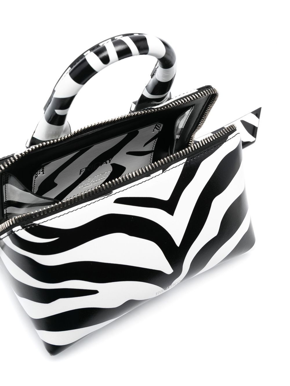 THE ATTICO Zebra Stride Mini Tote