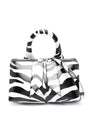 THE ATTICO Zebra Print Leather Handbag