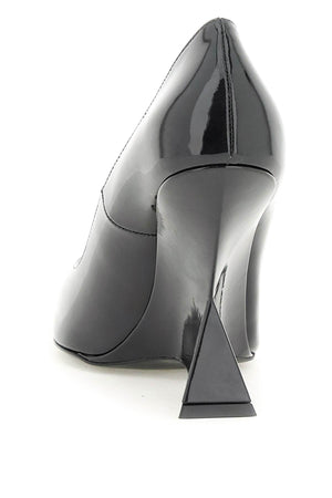 THE ATTICO Black Patent Leather Pointed Pumps