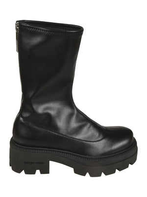 Sergio Rossi Chic Black Mini Boots for Women