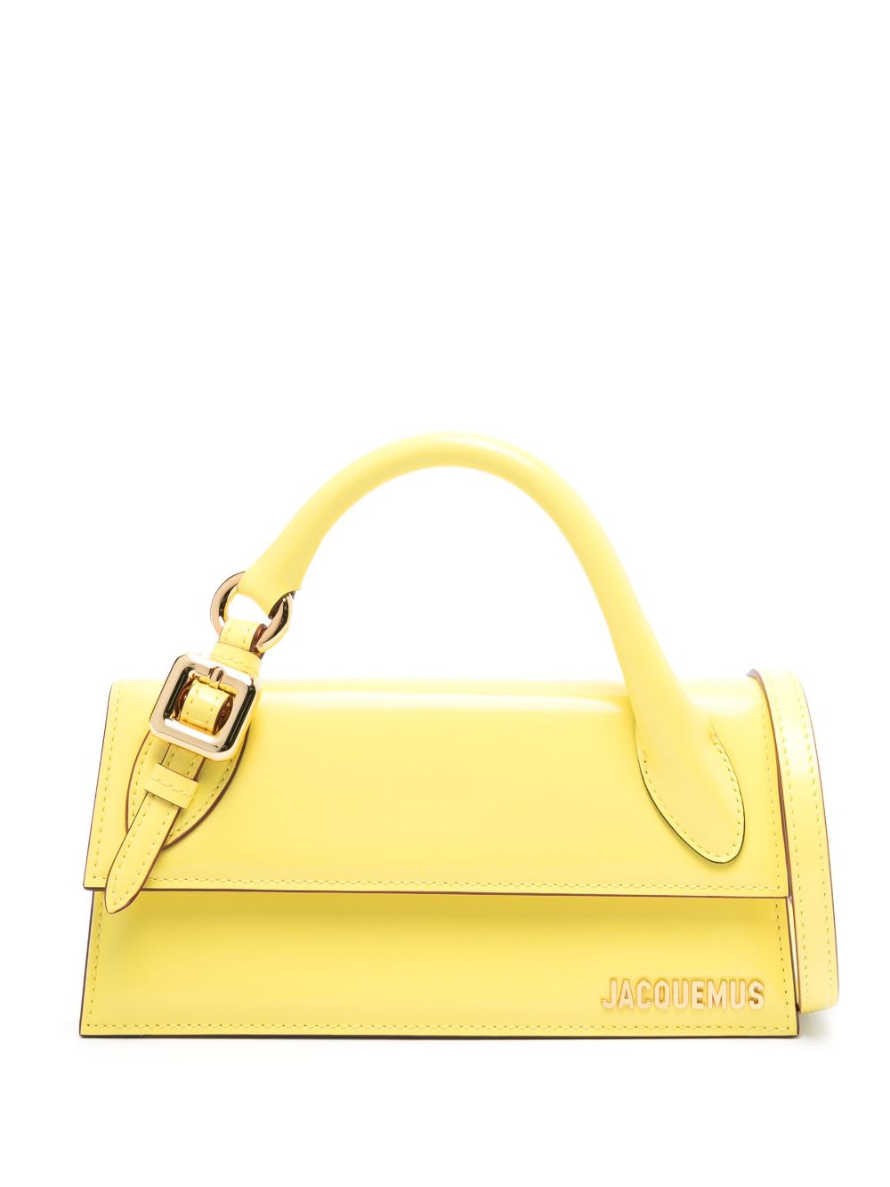 JACQUEMUS Mini Leather Handbag with Gold-Tone Detailing