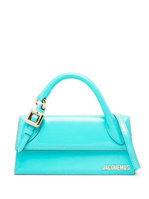 JACQUEMUS Mini Leather Handbag with Gold-Tone Detailing