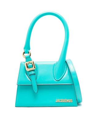 JACQUEMUS Chic Loop Leather Handbag - Medium Size