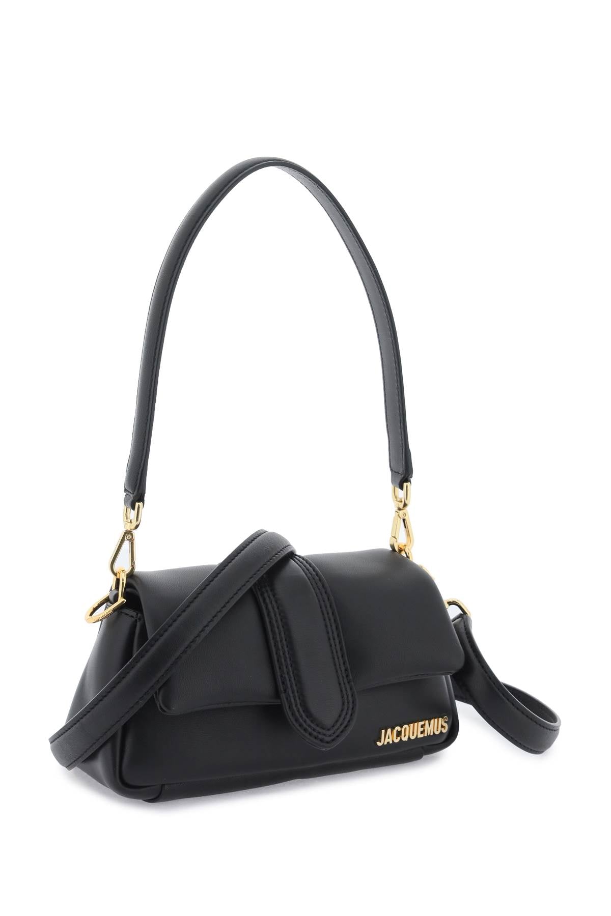 JACQUEMUS Black Lamb Leather Shoulder and Crossbody Bag for Women - SS24 Collection