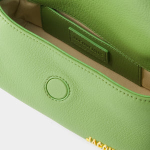 JACQUEMUS Petite Green Leather Mini Tote