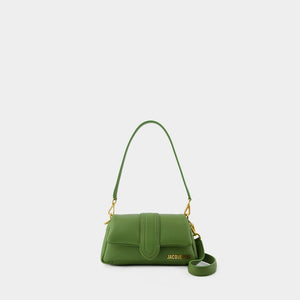 JACQUEMUS Petite Green Leather Mini Tote