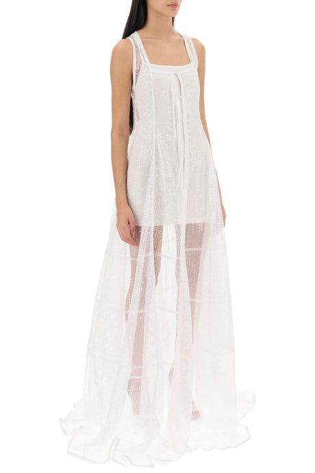 JACQUEMUS Elegant Sequined Negligee Dress in White for Women - FW23