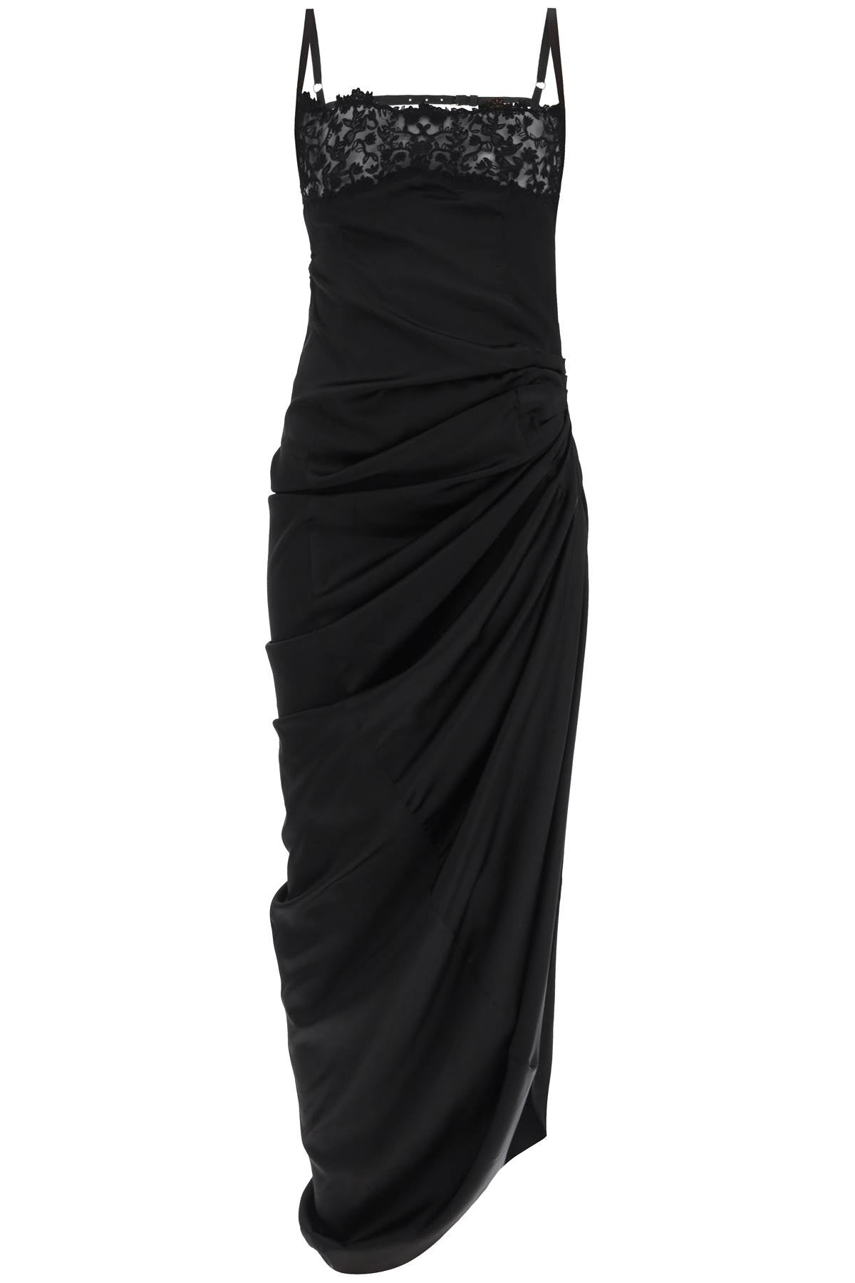فستان طويل سودادي - أسود