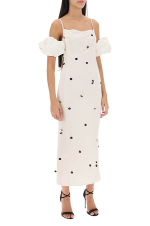 JACQUEMUS Stunning White Slip Dress with Detachable Balloon Sleeves for Women