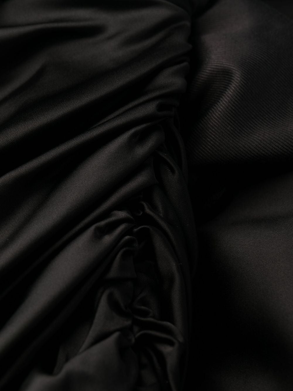 優雅黑色絲綢迷你洋裝 - SS24系列