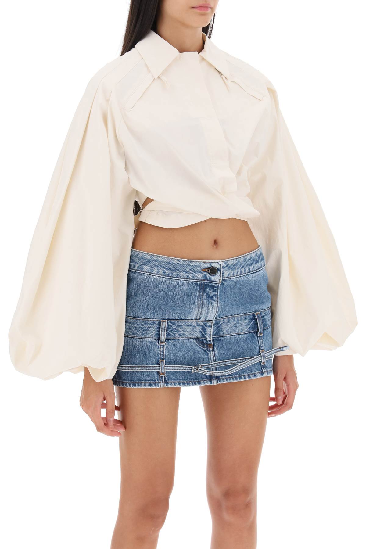 JACQUEMUS Gathered Balloon-Sleeve Shirt