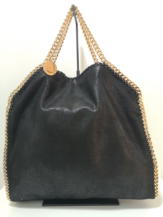 STELLA MCCARTNEY Shaggy Deer Black Tote Handbag for Women