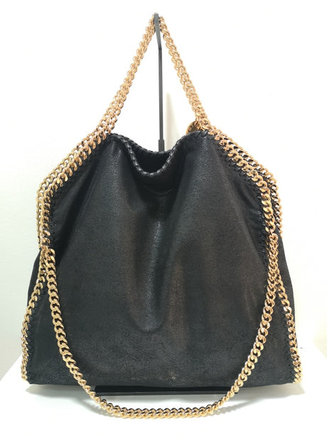 Women's Elegant Black Tote Handbag by Stella McCartney