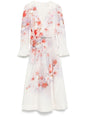 ZIMMERMANN Crush Printed Linen Long Dress for Women