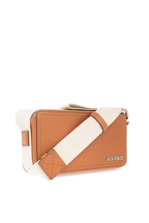 JACQUEMUS Mini Horizontal Leather Shoulder Bag