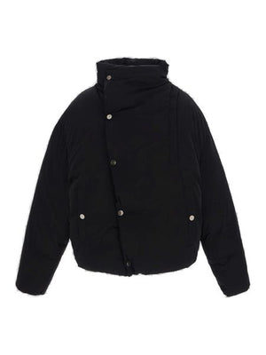 JACQUEMUS Men's Asymmetrical Raffia Puffer Jacket - FW24