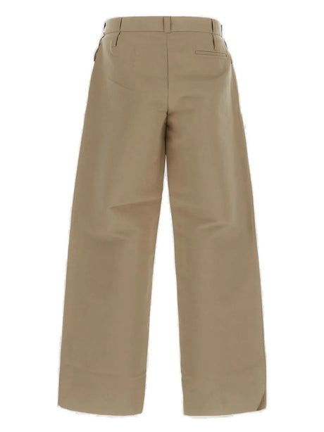 JACQUEMUS Nude & Neutral Men's Cotton Blend Pants - FW23 Collection