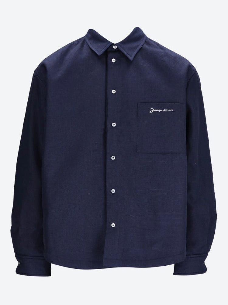 Navy Chemise Boulanger for Men | Dark Navy Shirt by JACQUEMUS for SS24