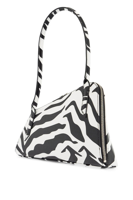 THE ATTICO Mini Triangular Animal Print Shoulder Bag