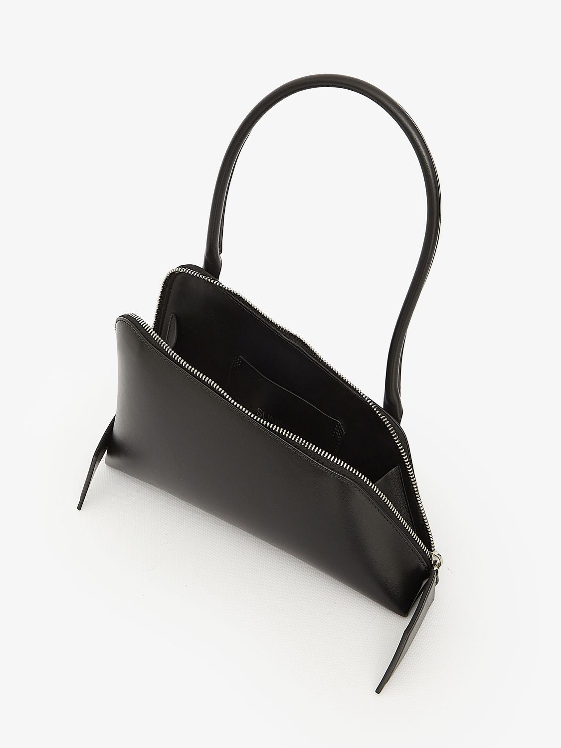 THE ATTICO SUNRISE SHOULDER Handbag - BLACK