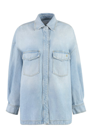 Stylish Light Blue Denim Outerwear for Women - FW23 Collection