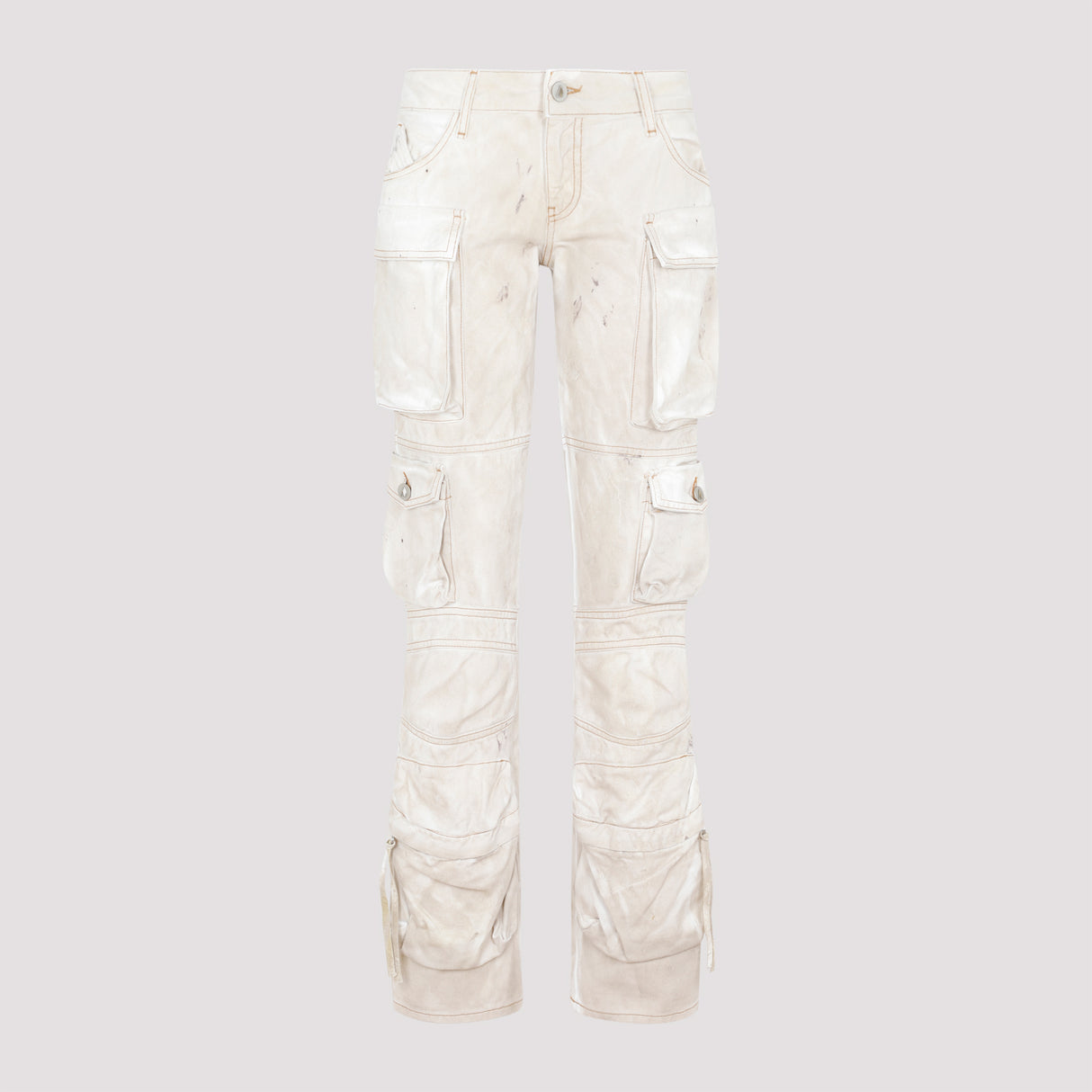 THE ATTICO Cargo Pants with Marble Effect - Size 26