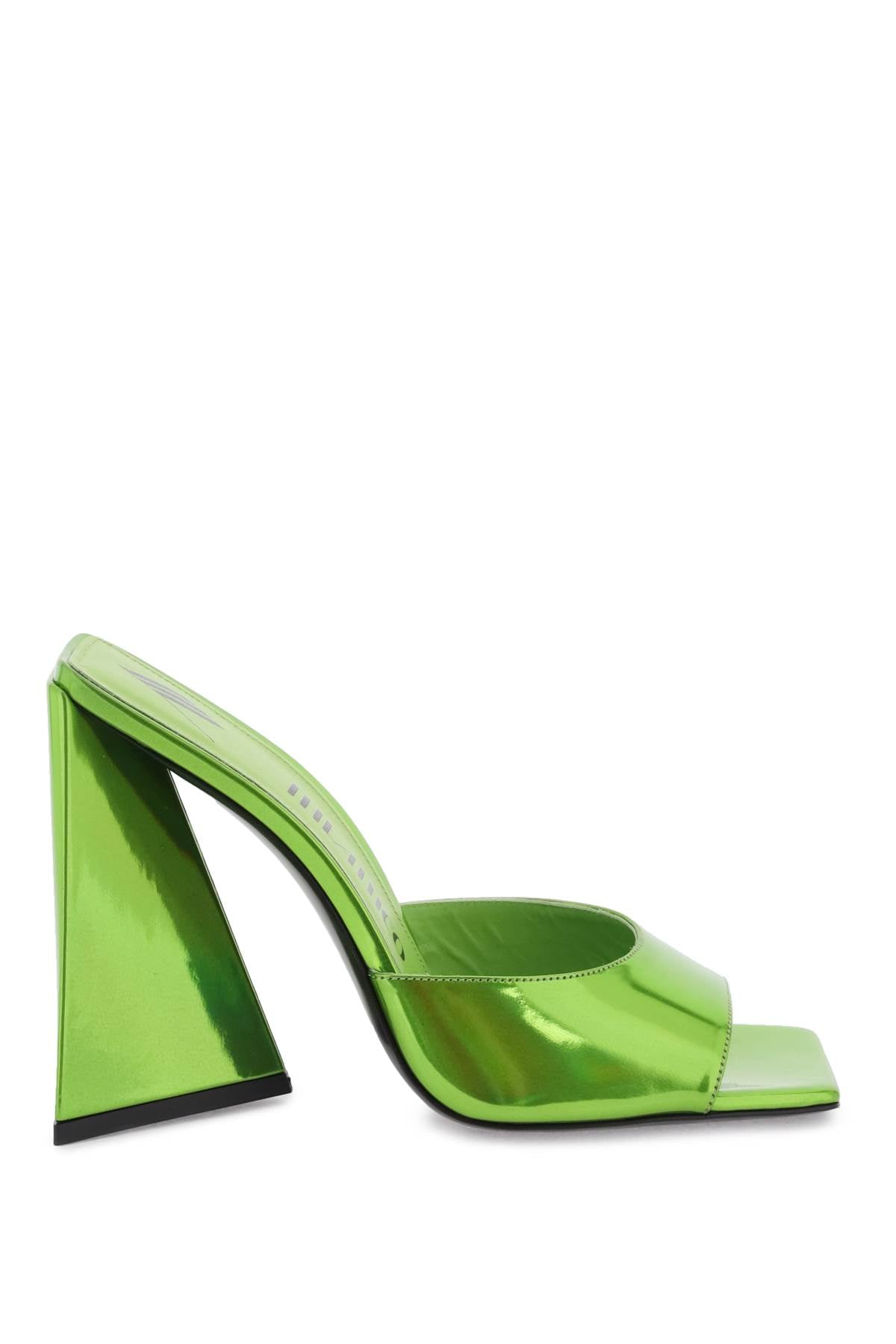 DEVON Flat - Sandals in Laminated Faux Patent Leather for Women