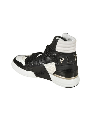 Philipp Plein Sleek White Sneakers for Men - AI24 Collection