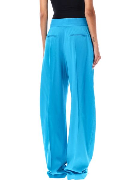 THE ATTICO Raffia High Waisted Pants - Must-Have Womens Trousers for FW23