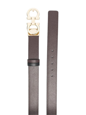 FERRAGAMO Reversible 25mm Gancini Hook Belt for Women