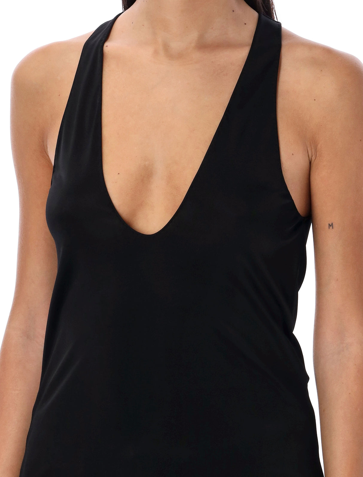 Luxurious Black Silk Tank Top for Women by Saint Laurent - FW23 Collection